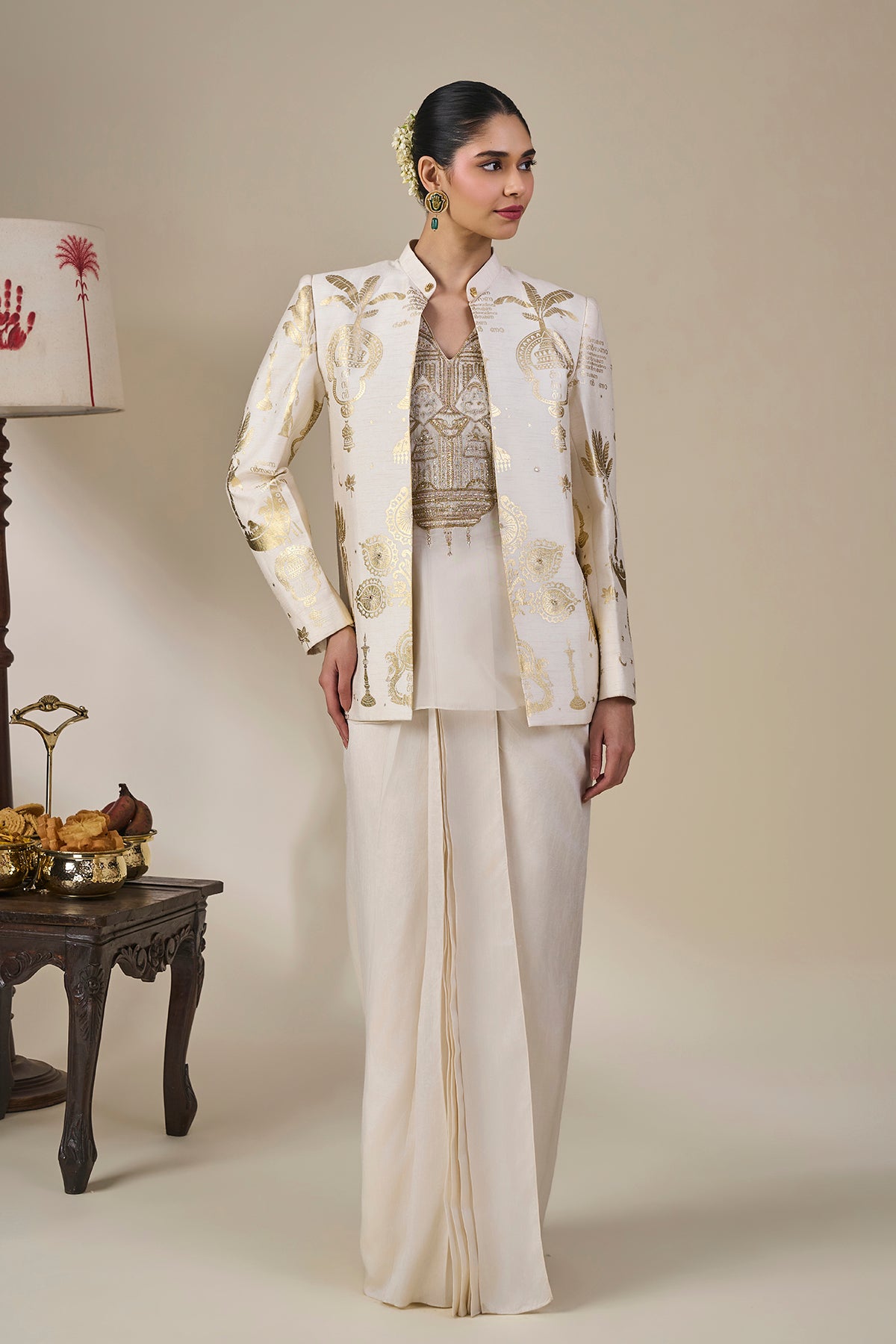 Ivory Malabar Golden Tales Skirt Set