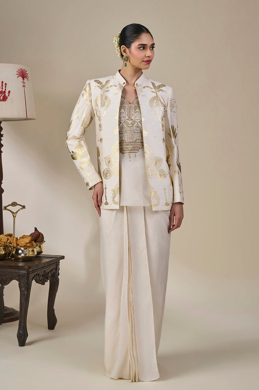 Ivory Malabar Golden Tales Skirt Set