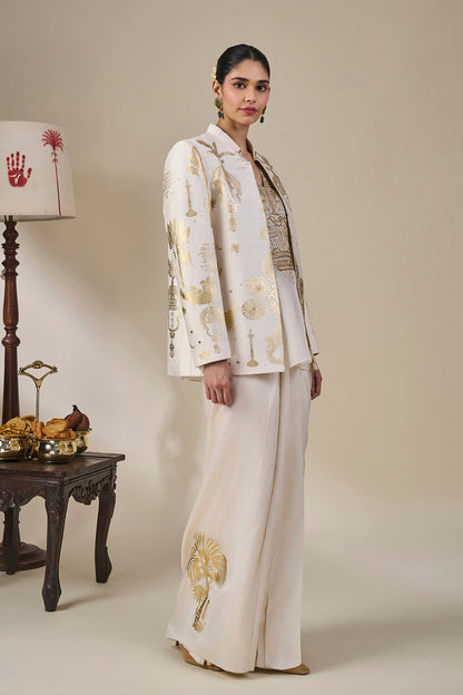 Ivory Malabar Golden Tales Skirt Set