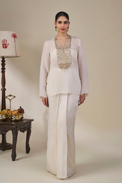 Ivory Malabar Golden Tales Skirt Set