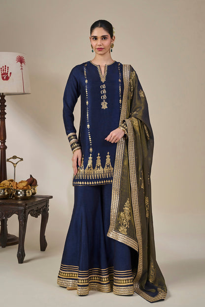 Blue Heirloom Moonfall Sharara Set