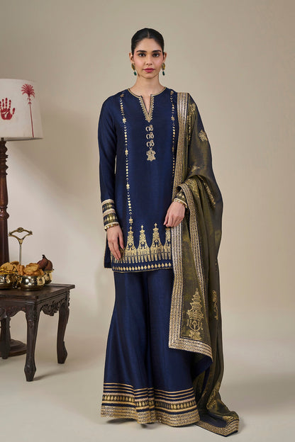 Blue Heirloom Moonfall Sharara Set