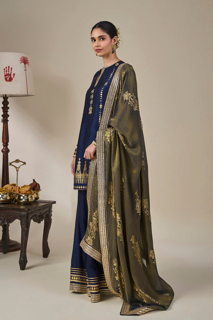 Blue Heirloom Moonfall Sharara Set