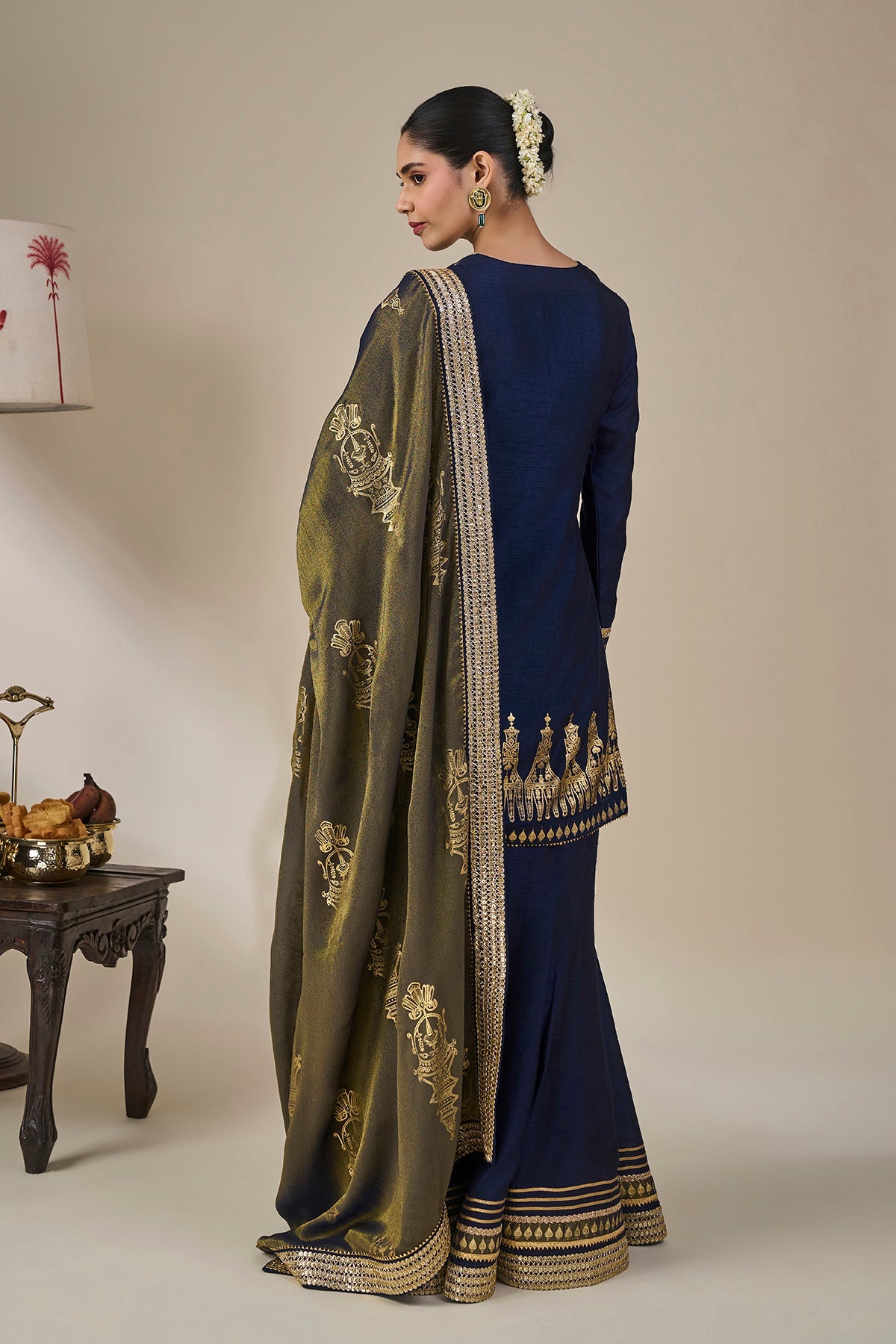 Blue Heirloom Moonfall Sharara Set