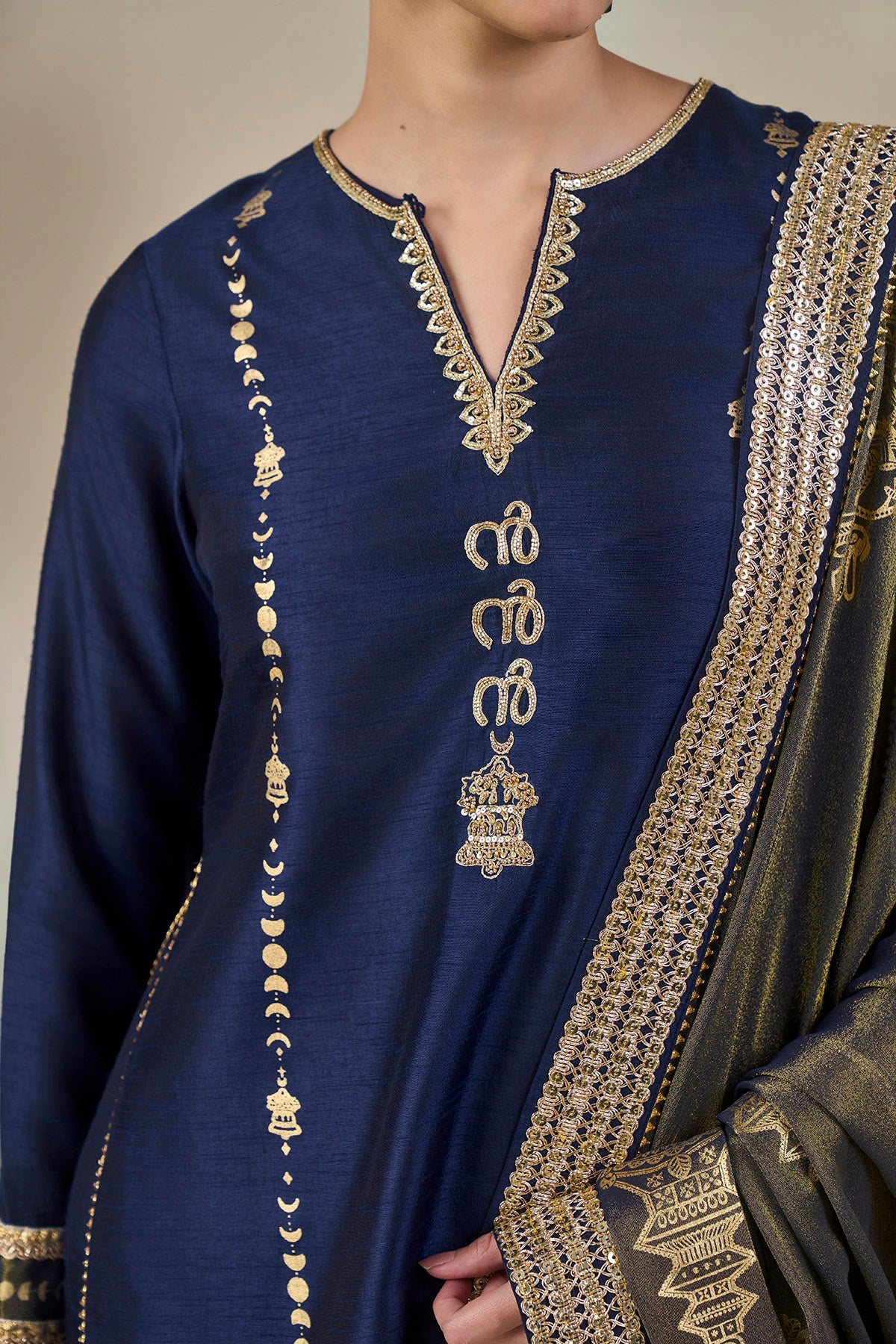 Blue Heirloom Moonfall Sharara Set