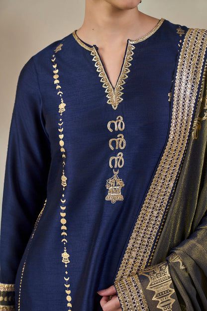 Blue Heirloom Moonfall Sharara Set