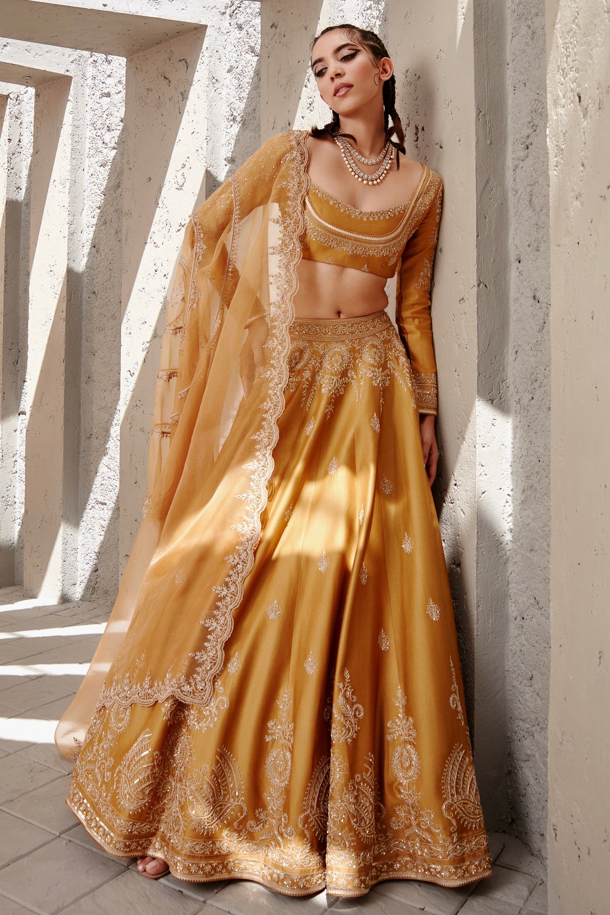Natasha Shah in Nazmi Lehenga Set