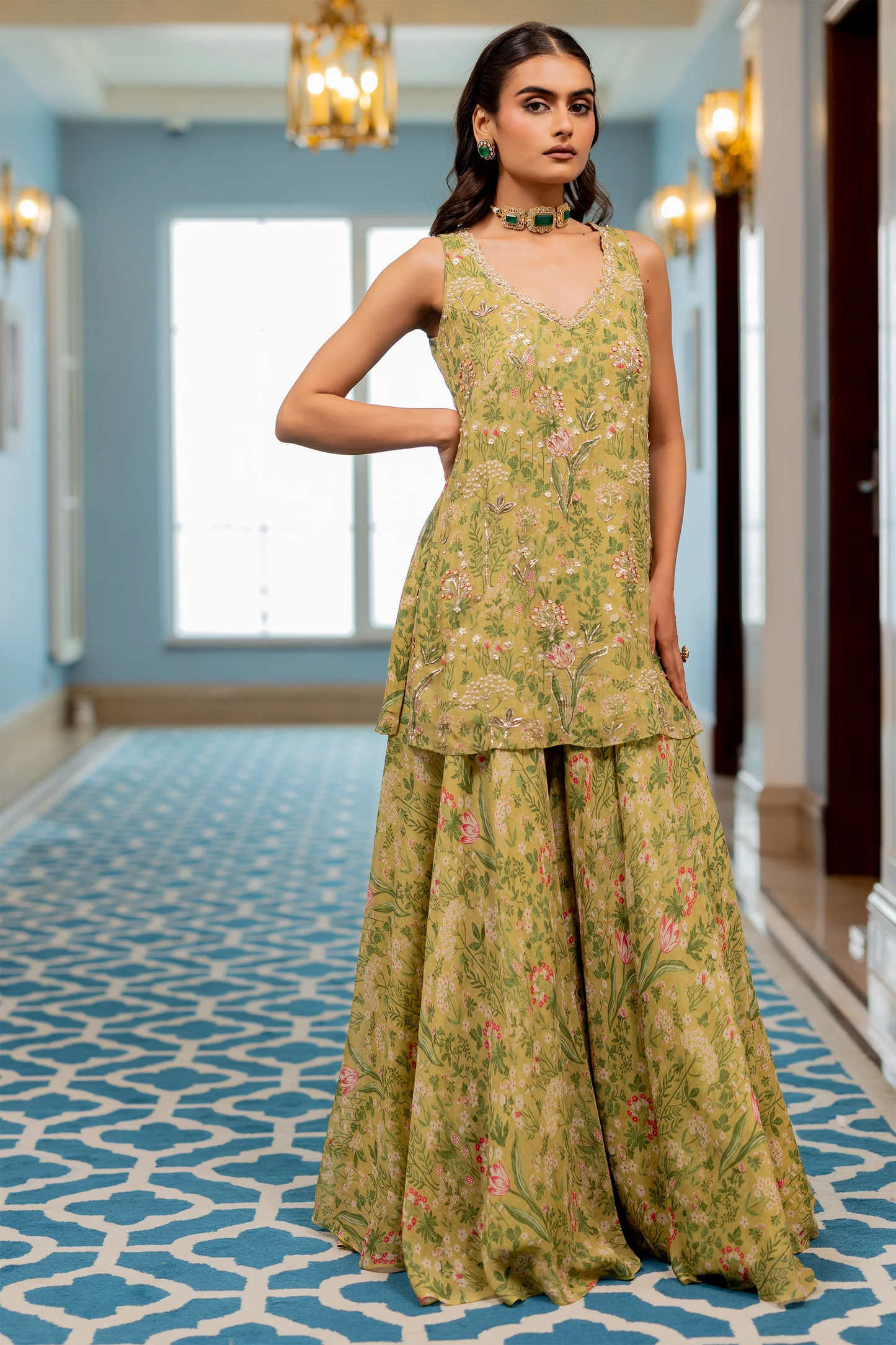MISSY KURTA SET – SAGE GREEN