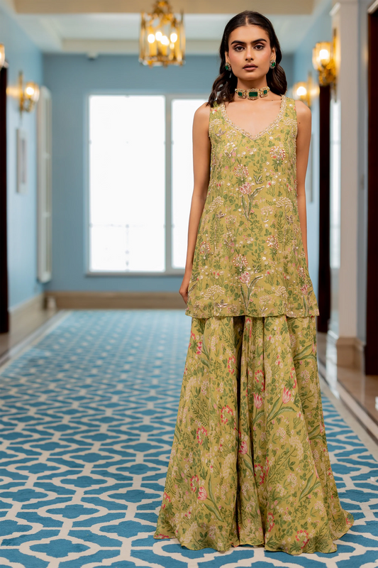 MISSY KURTA SET – SAGE GREEN