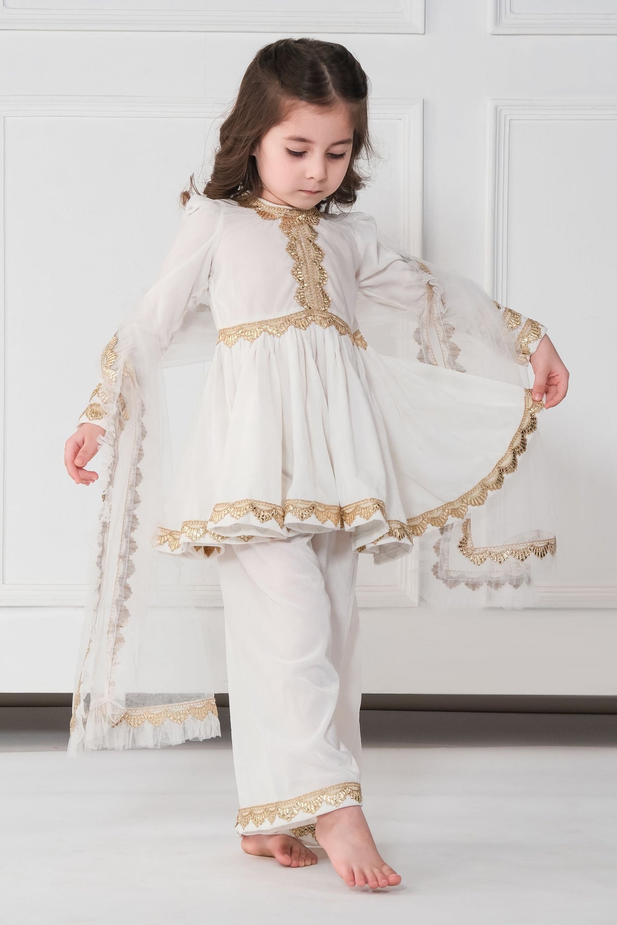 IVORY VELVET SET