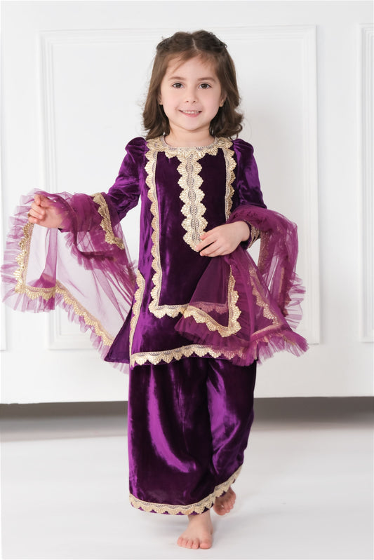 VIOLET VELVET SET
