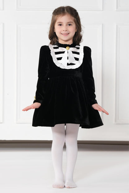 BLACK VELVET DRESS