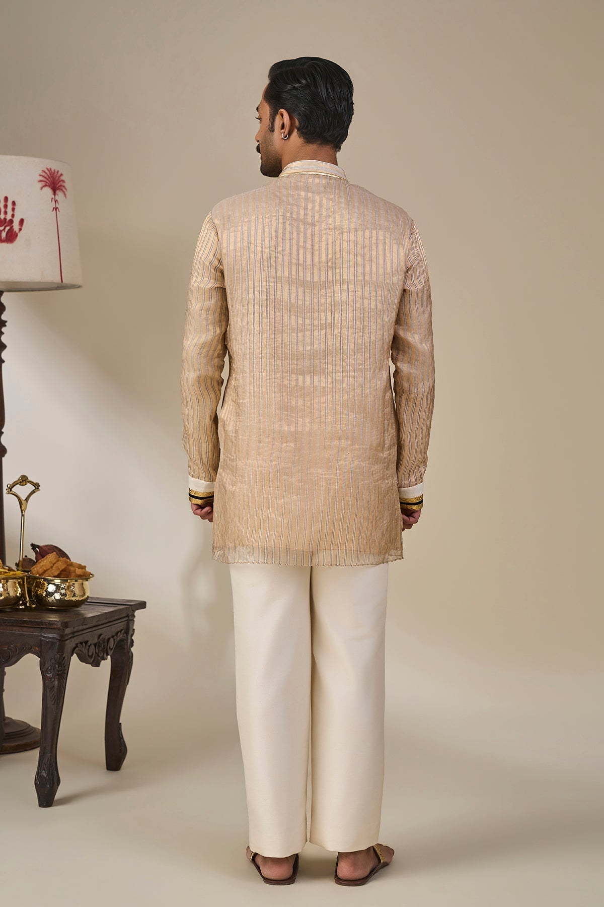 Ivory Kochi Conch Lungi Set