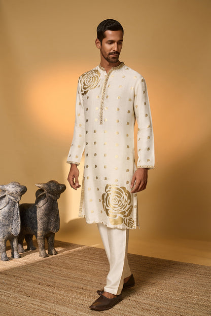 Ivory Rose Blush Kurta