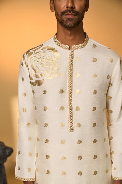 Ivory Rose Blush Kurta