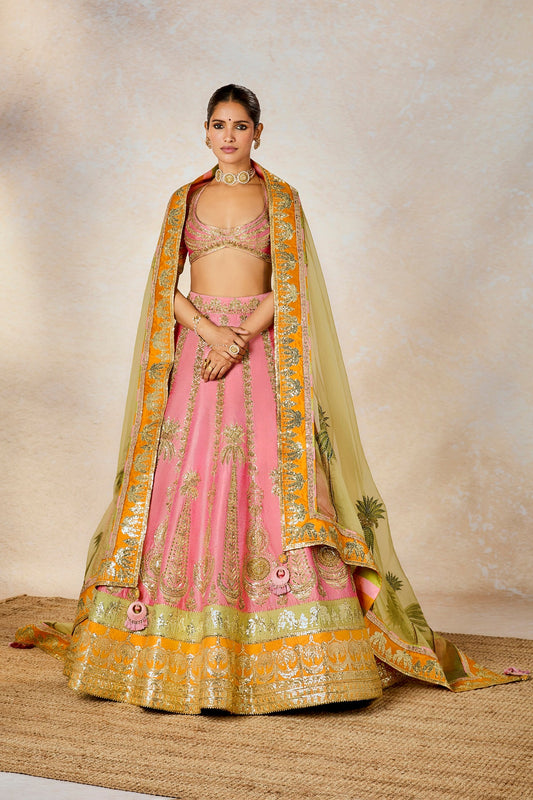 Rose Thandai Lehenga