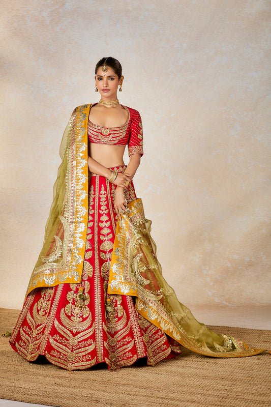 The Badami Halwa Lehenga