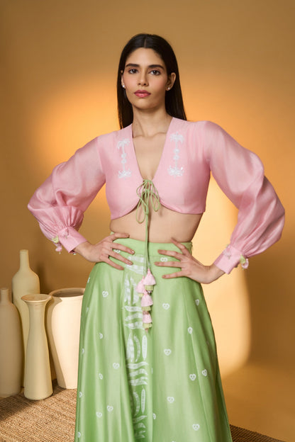 Totem Pod On Lunar Aisle Skirt Set