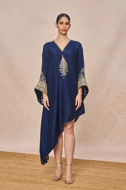 Blue Embroidered Kaftan