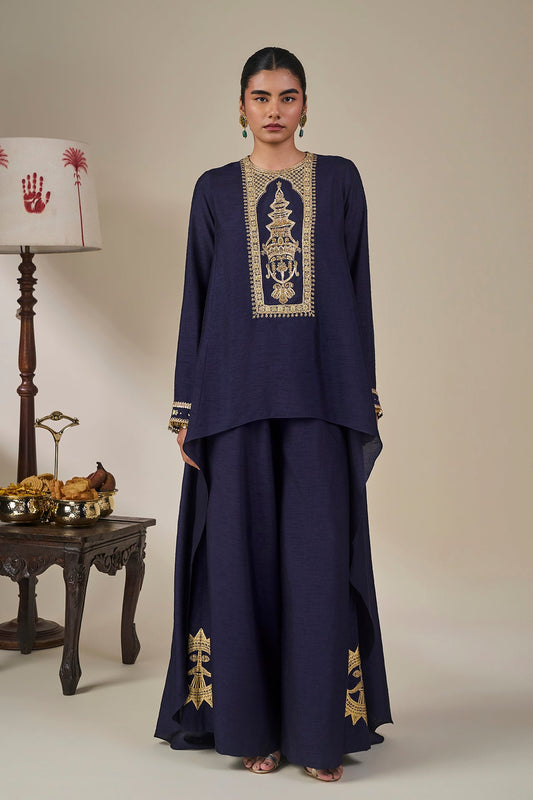 Midnight Blue Kathakali Tales Fusion Set