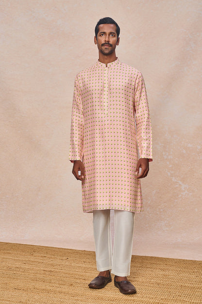 Baby Pink Parijat Bandi Set