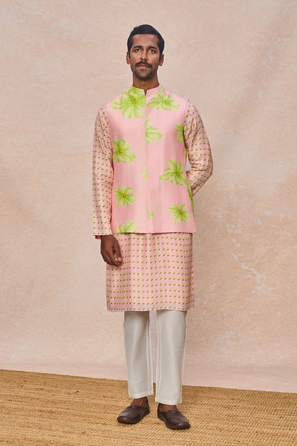 Baby Pink Parijat Bandi Set
