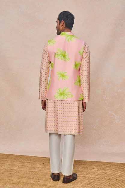 Baby Pink Parijat Bandi Set