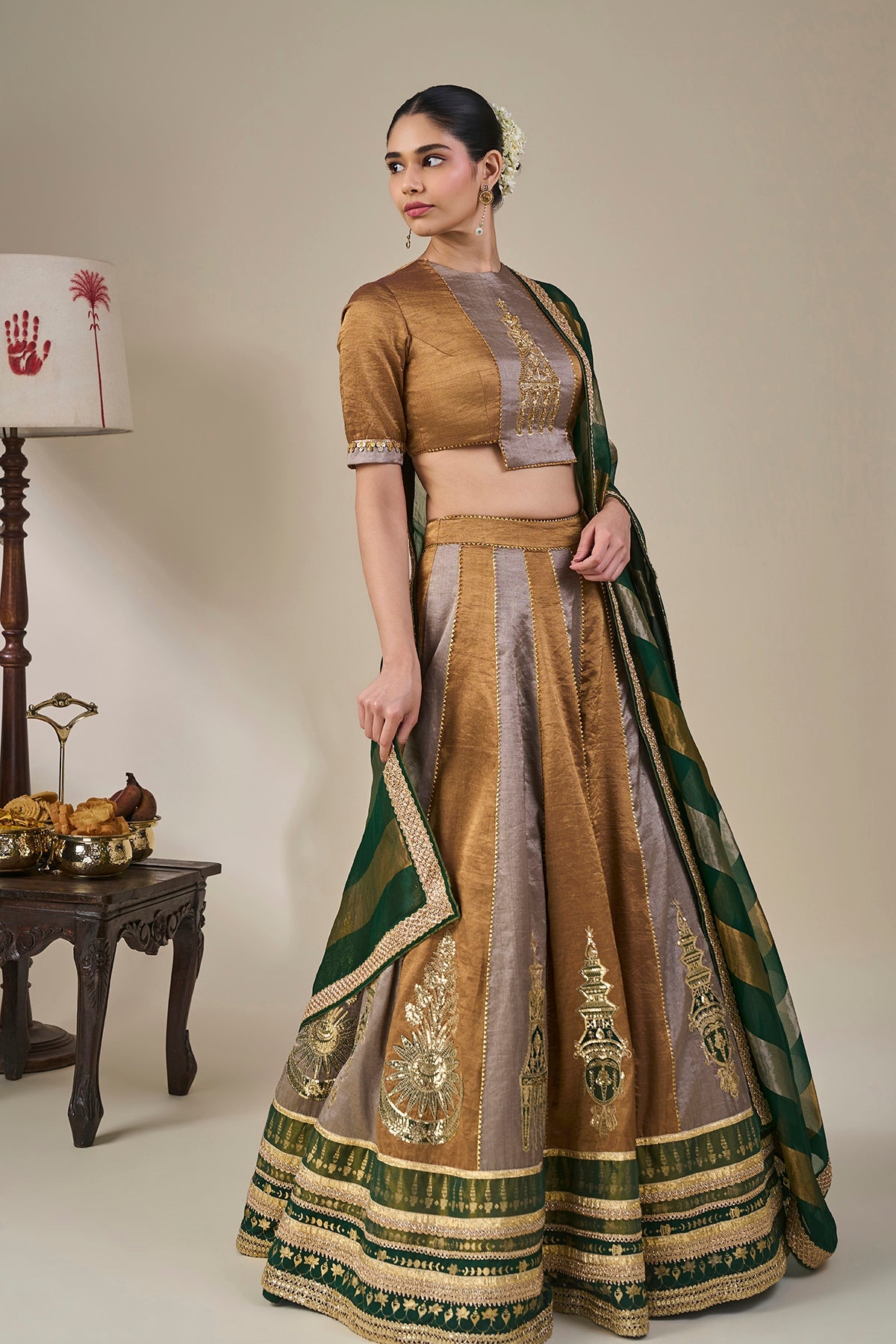 Kathakali Kera Lehenga Set