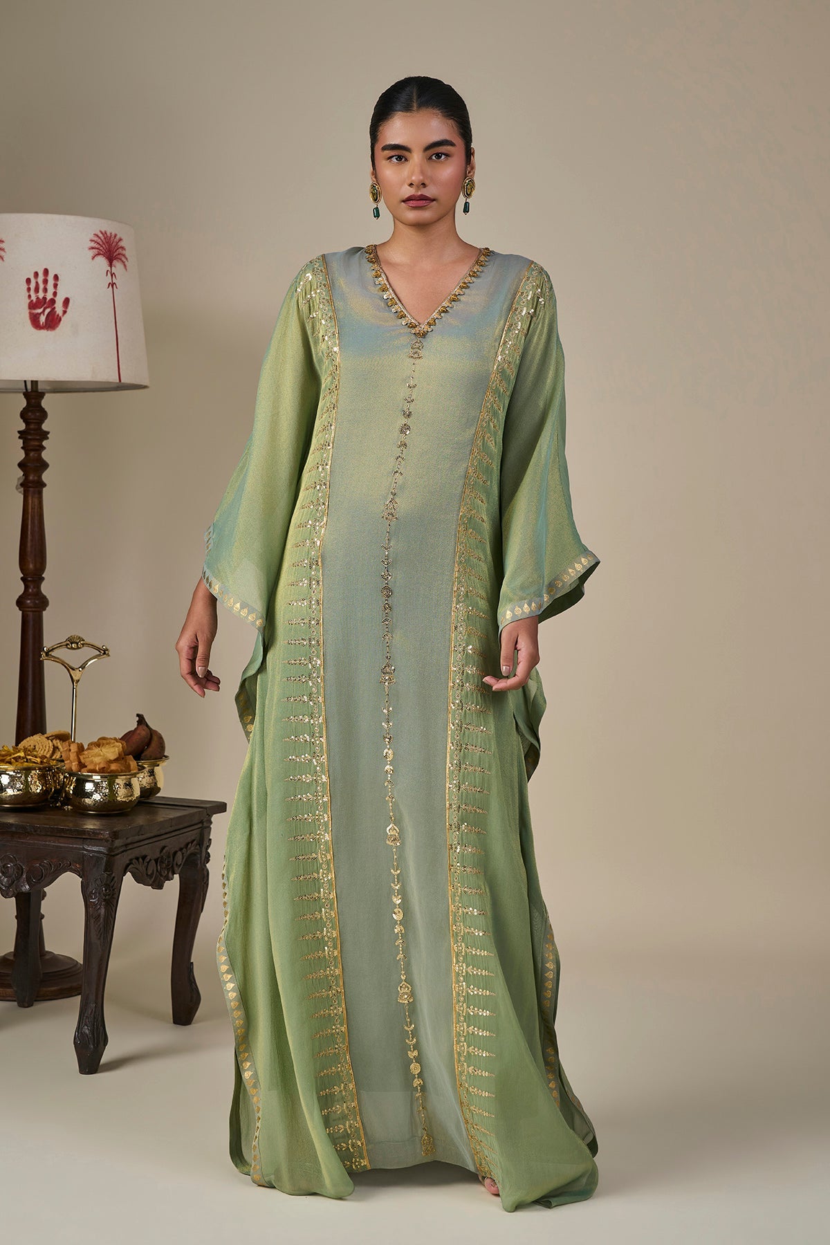 Green Midnight Trail Kaftan