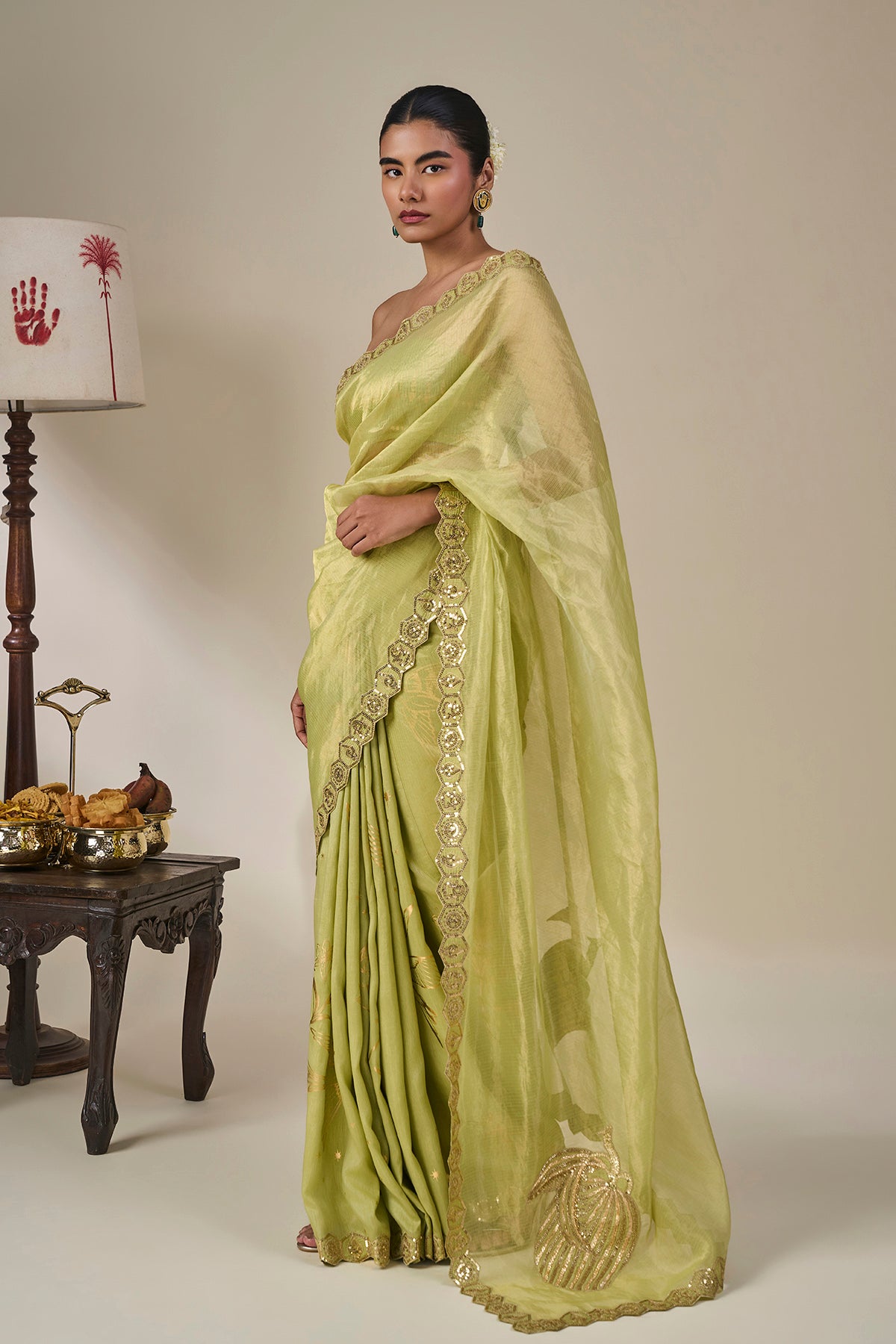 Kachi Keri Cosmic Birdsong Saree