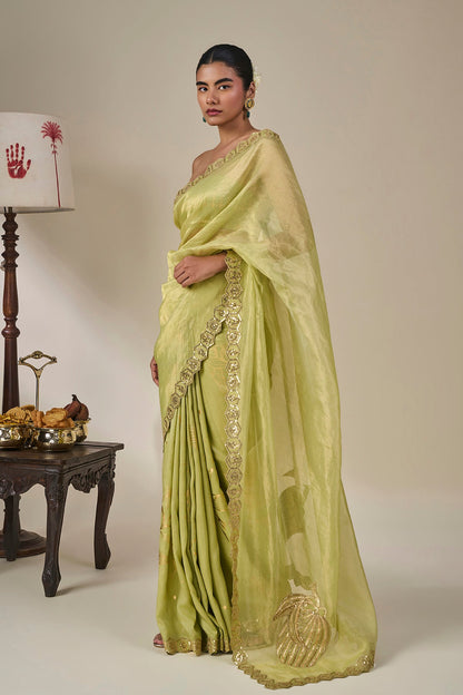 Kachi Keri Cosmic Birdsong Saree