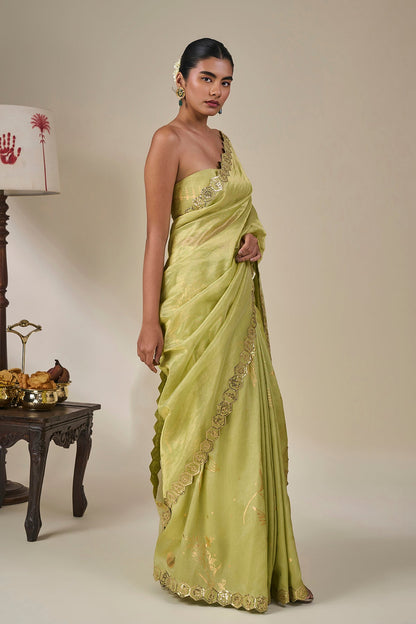 Kachi Keri Cosmic Birdsong Saree