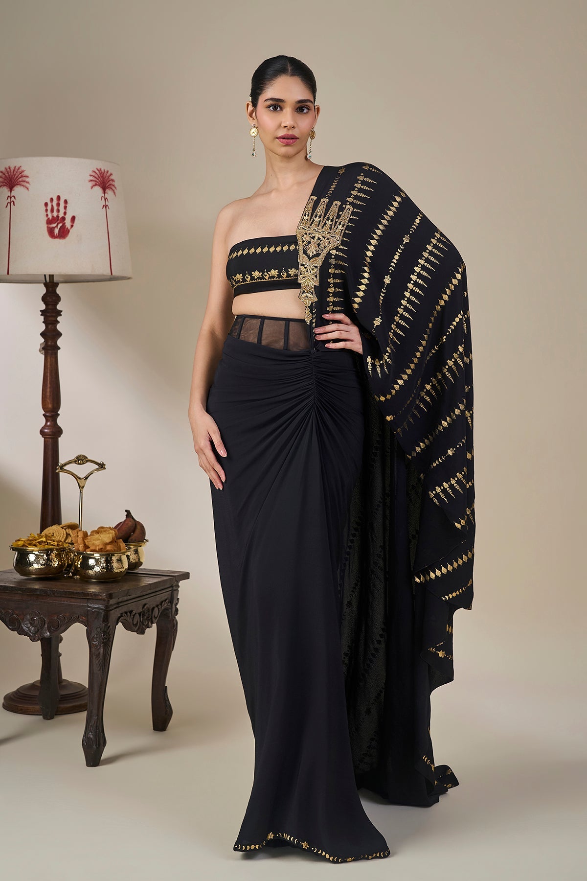 Midnight Moonline Drape Saree