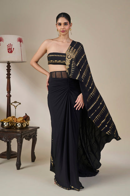 Midnight Moonline Drape Saree