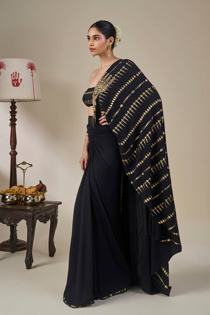 Midnight Moonline Drape Saree