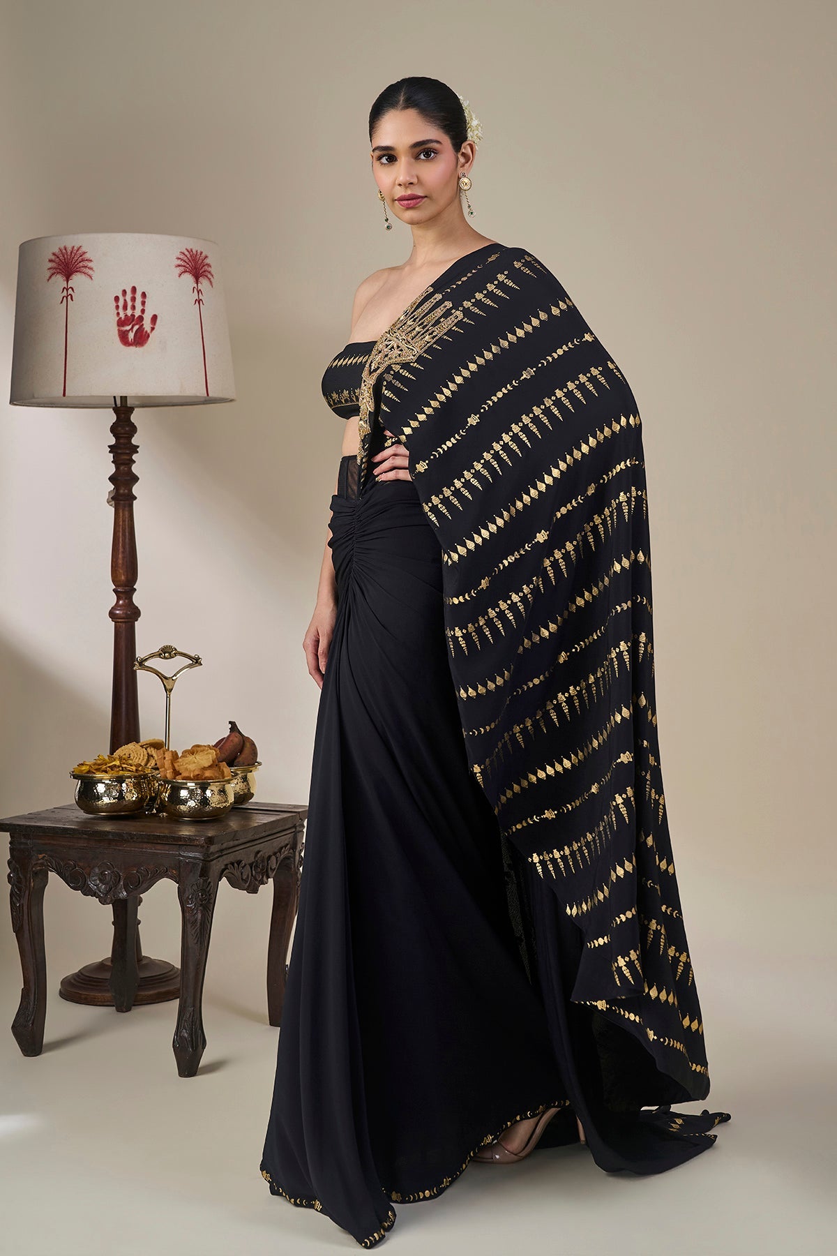 Midnight Moonline Drape Saree