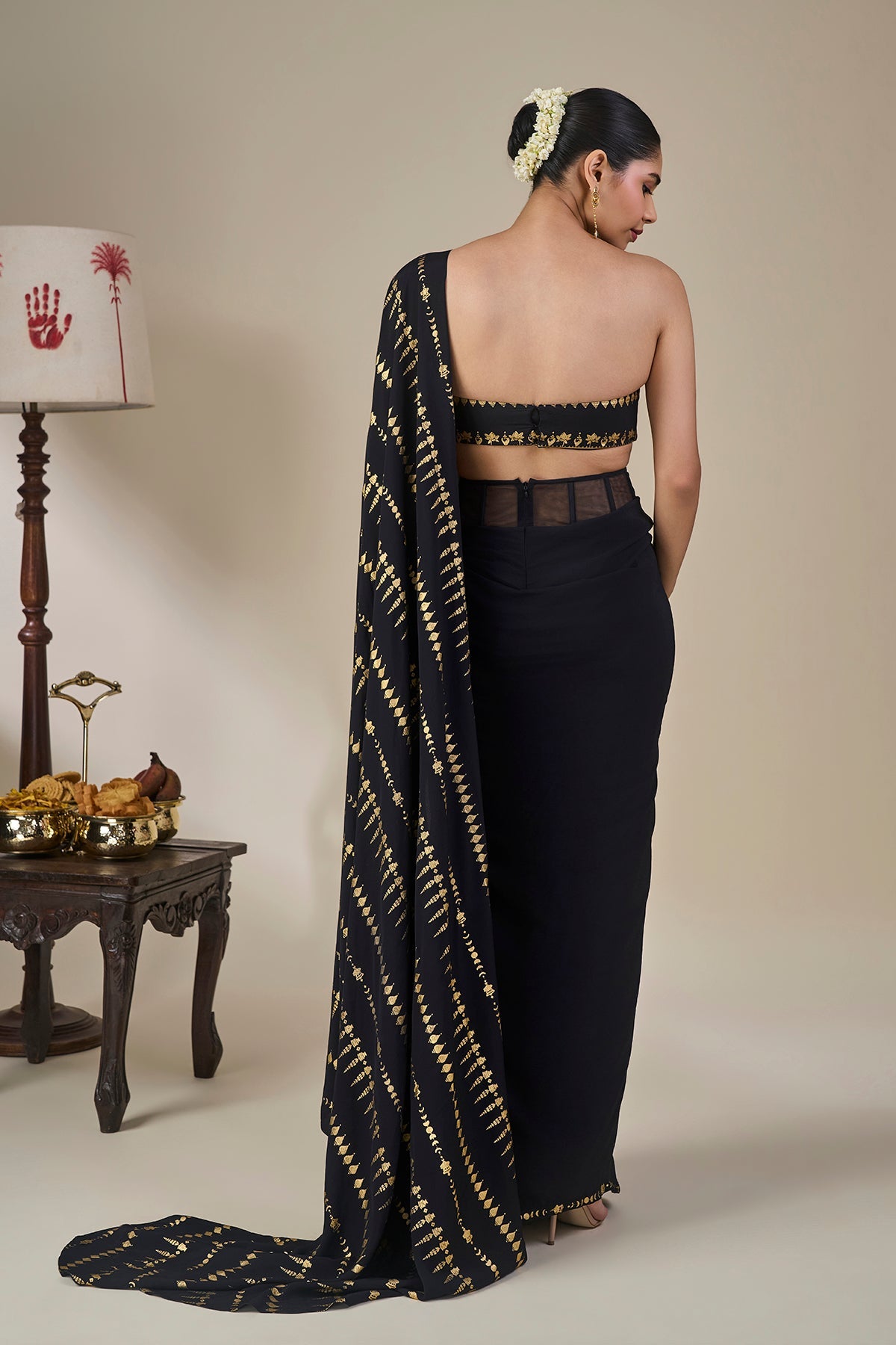 Midnight Moonline Drape Saree