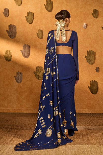 Sapphire Folkstone Draped Saree