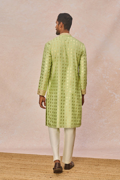Lime Green Wallflower Kurta Set
