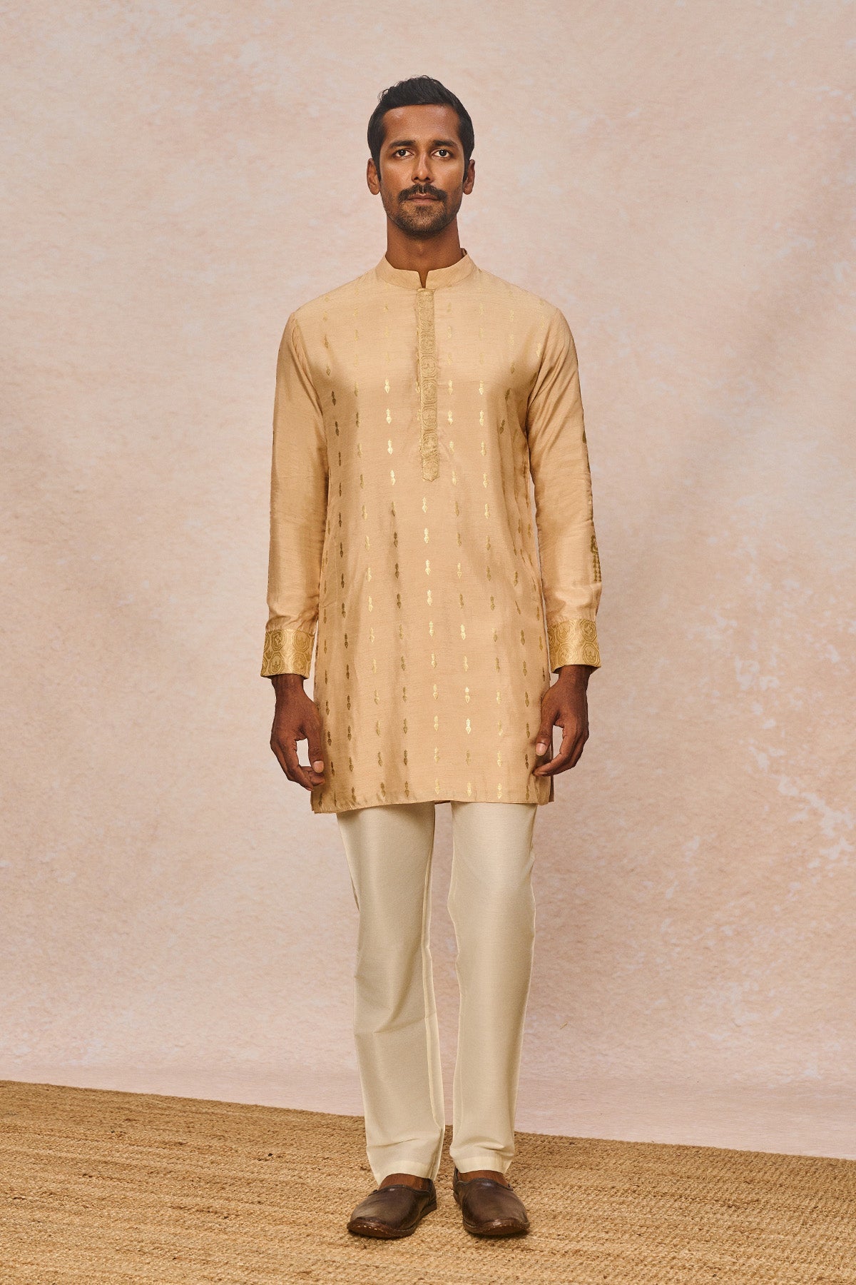 Beige Little Pots Kurta Set