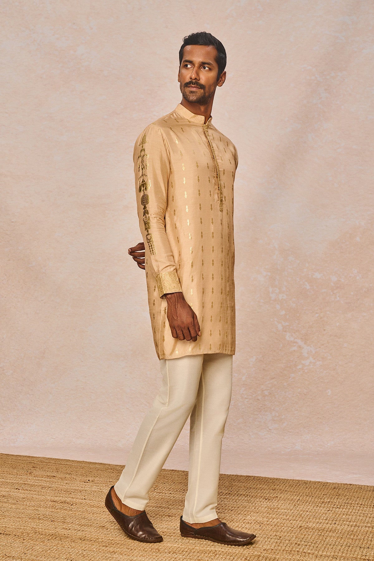 Beige Little Pots Kurta Set