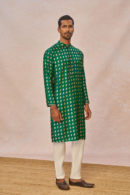 Green Wallflower Kurta Set