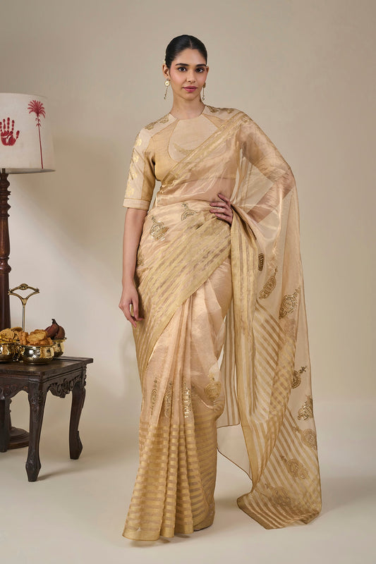 Gold Regal Masque Saree