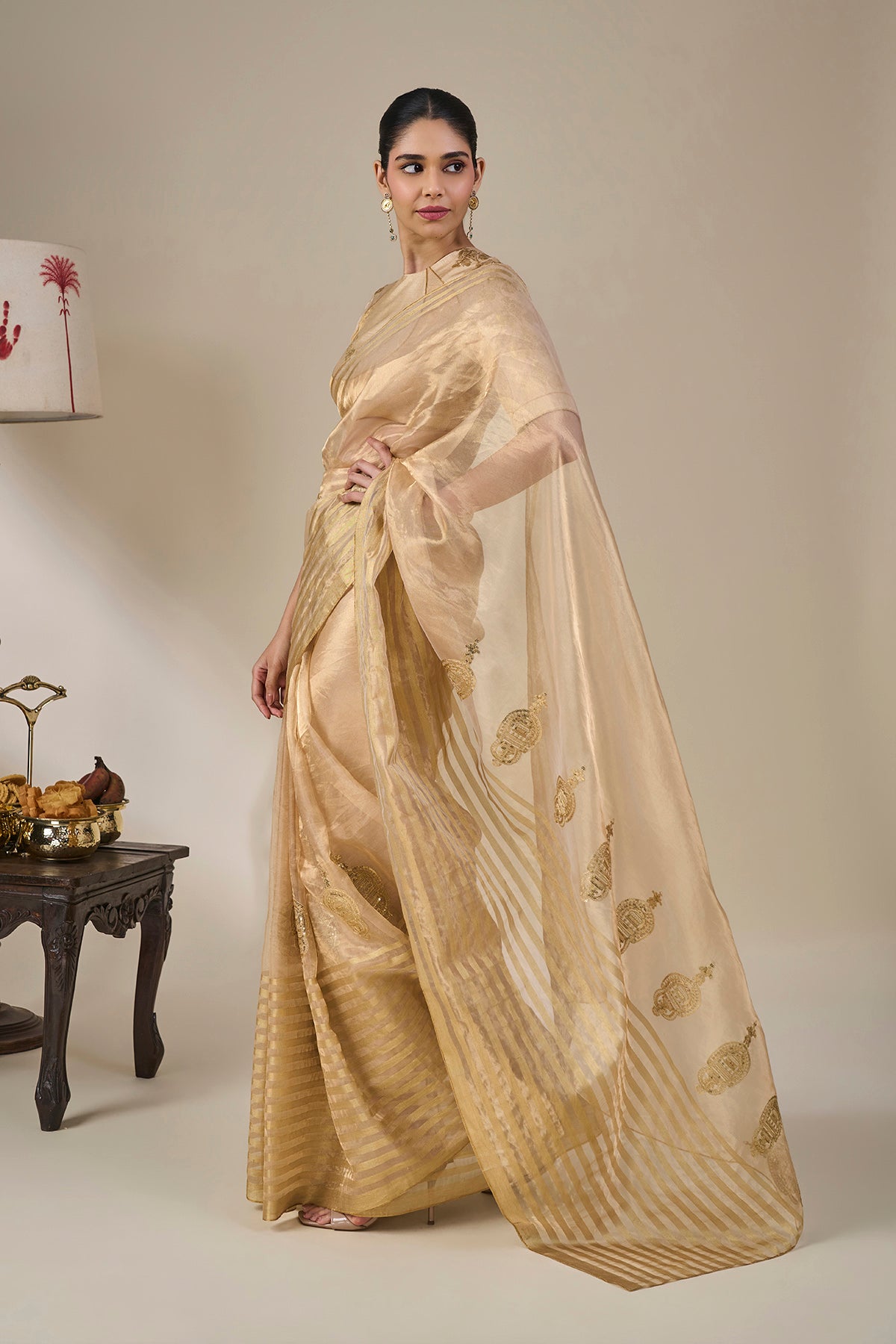 Gold Regal Masque Saree