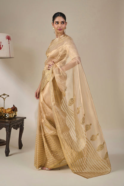 Gold Regal Masque Saree