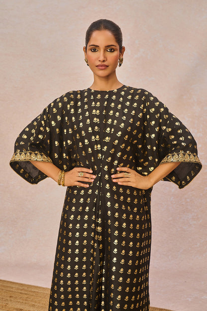 Black Palmscape Kaftan