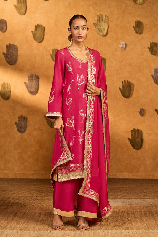 Pink Crane Dawn Set