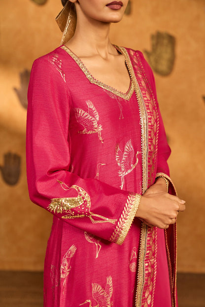 Pink Crane Dawn Set