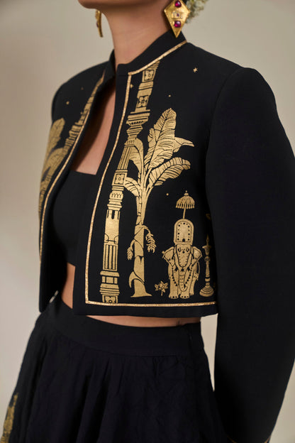 Black Malabar Heirloom Skirt Set