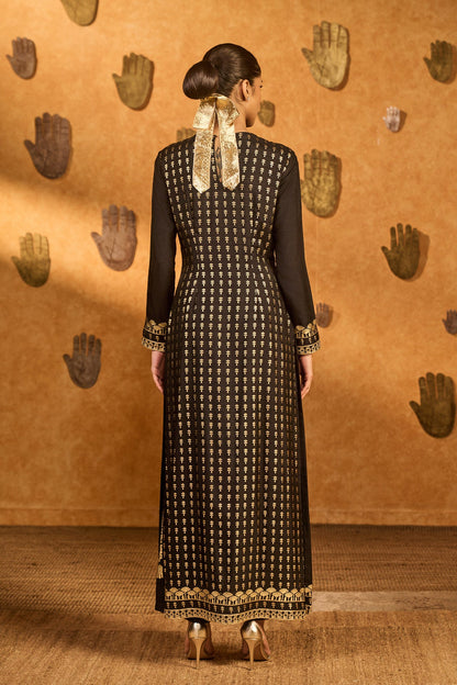Black Snowlight Kurta Set